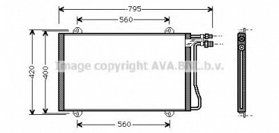 AVA QUALITY COOLING ms5219 -  Конденсатор, кондиционер